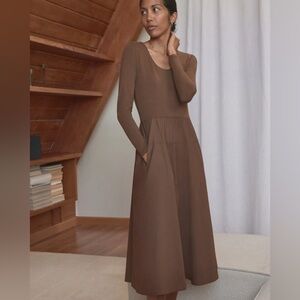 Everlane Riveria Dress in Cocoa